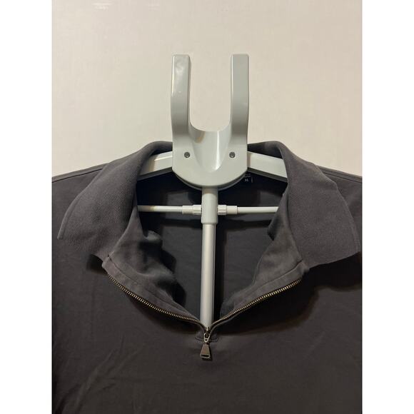 Murano Men’s Charcoal Gray Zip Polo Shirt Size XL Short Sleeve - Picture 4 of 10